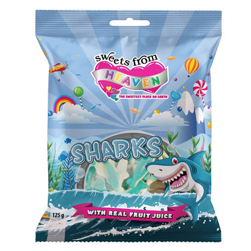 SWEETS FROM HEAVEN GUMMY SHARKS 125GR