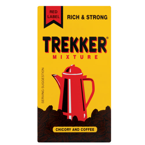 TREKKER RED LABEL GROUND COFFEE & CHICORY 125G