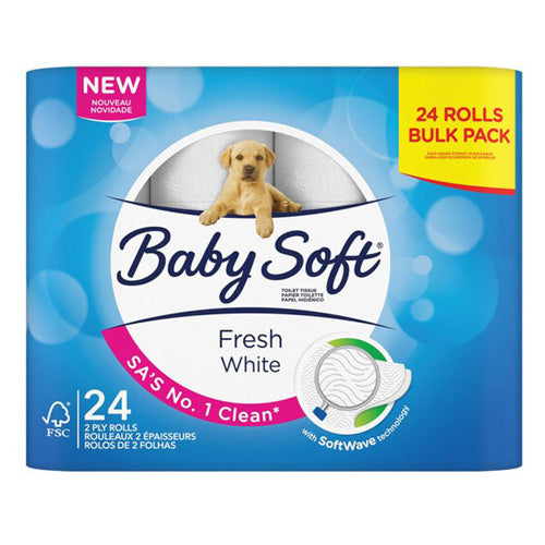 BABYSOFT 2 PLY TOILET TISSUE 24'S