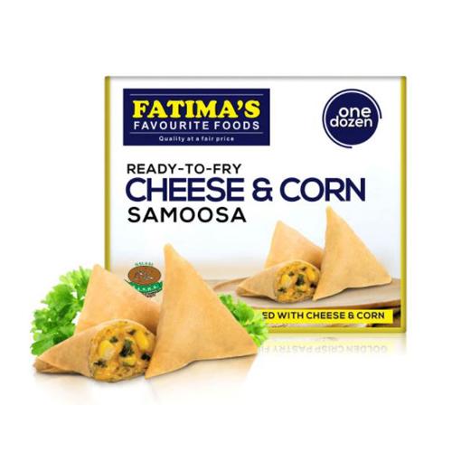 FATIMA'S READY-TO-FRY SAMOOSA CHEESE & CORN 12'S