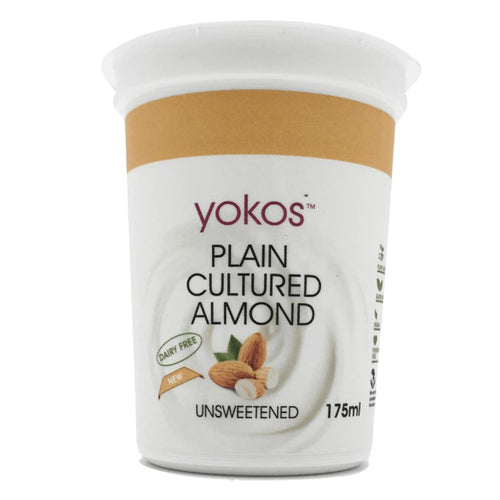 YOKOS PLAIN CULTURED ALMOND 175G