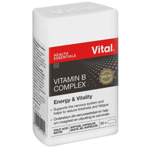 VITAL HEALTH B COMPLEX CAPSULES 60'S