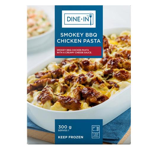 DINE IN FROZEN SMOKEY BBQ CHICKEN PASTA 300GR