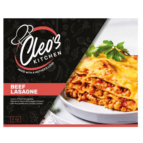 CLEO'S KITCHEN BEEF LASAGNE 2KG