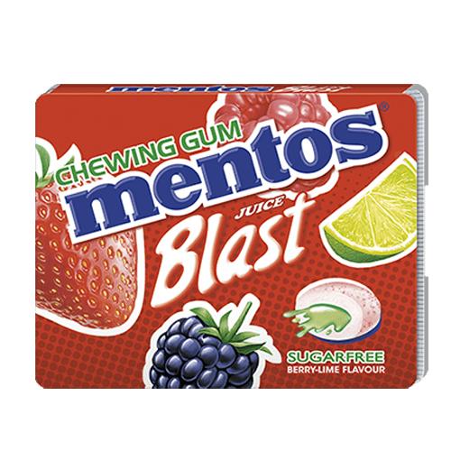 MENTOS GUM JUICE BLAST BERRY LIME FLAVOUR 1'S