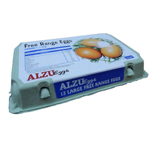 ALZU FREE RANGE LARGE EGGS 15'S