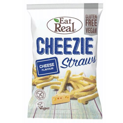 EAT REAL CHEEZIE STRAWS CHEESE FLAVOUR 45G