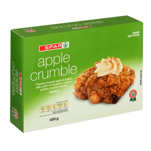 SPAR APPLE CRUMBLE 450GR