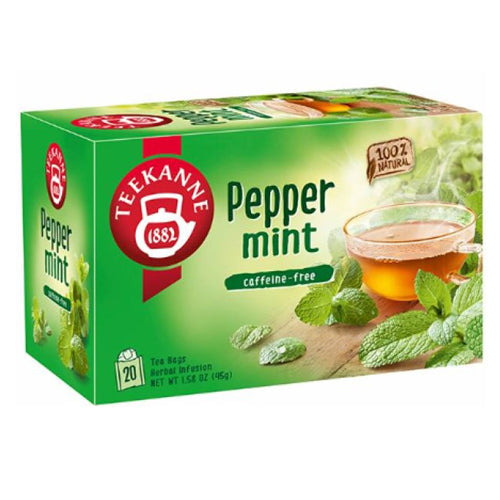 TEEKANNE PEPPERMINT INFUSED TEA BAGS 20'S