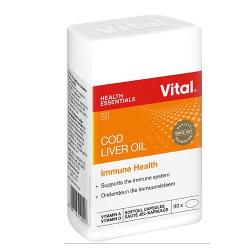 VITAL HEALTH COD LIVER OIL CAPSULES 90'S