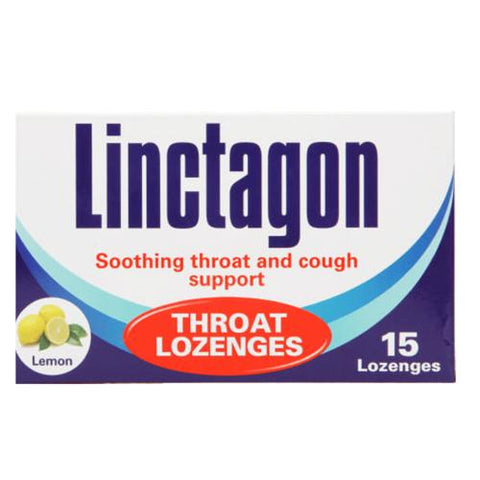 LINCTAGON THROAT LOZENGES LEMON 15'S