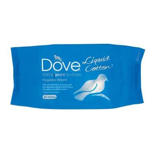 DOVE HYGIENE WIPES 25'S