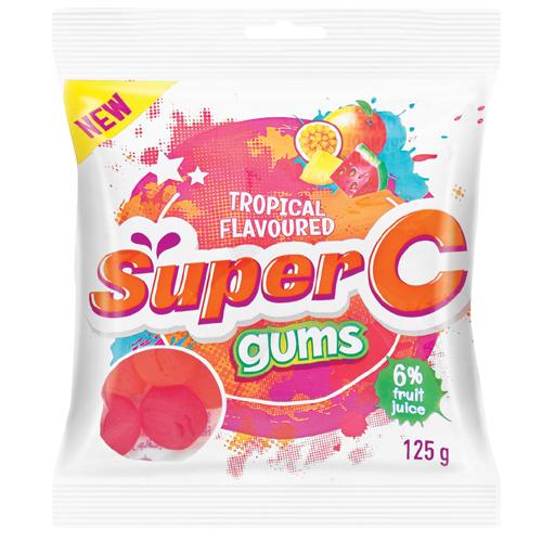 SUPER C GUMS TROPICAL 75G