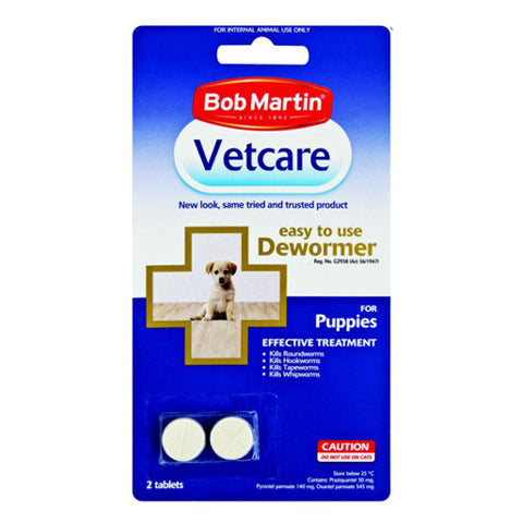 BOB MARTIN DEWORMER TABLETS FOR PUPPIES 2'S