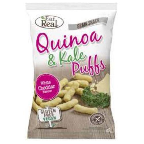 EAT REAL QUINOA  & KALE WHITE CHEDDAR 40G