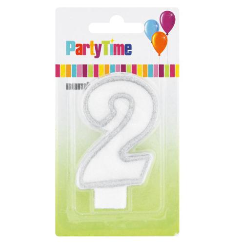 PARTYTIME CANDLE NUMBER 2 1'S