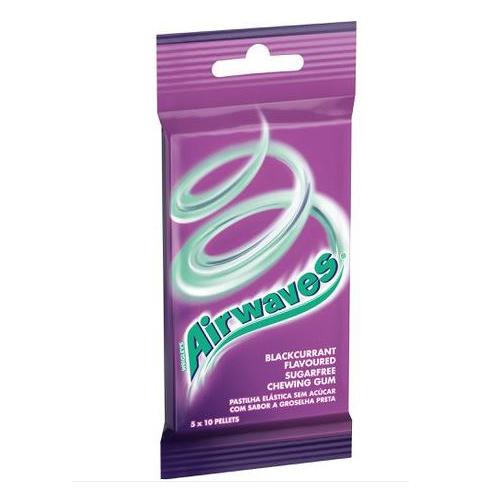 AIRWAVES BLACK CURRANT FLAVOURED SUGAR FREE 5'S