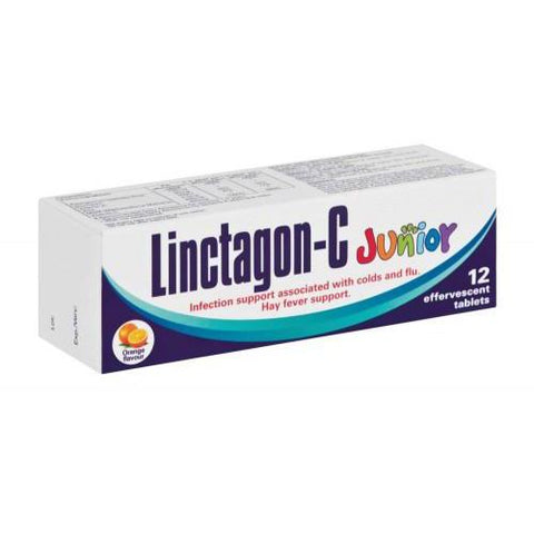 LINCTAGON-C JUNIOR ORANGE FLAVOUR 12'S