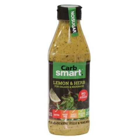 CARB SMART LEMON & HERB DRESSING 330ML