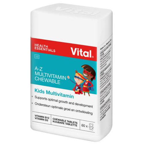 VITAL HEALTH KIDS A-Z MULTVITAMIN CHEWS 60'S