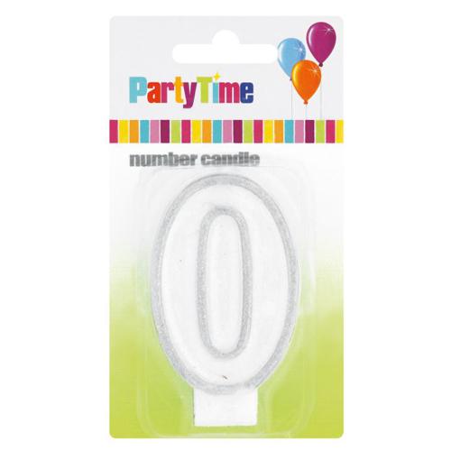 PARTYTIME CANDLE NUMBER 0 1'S