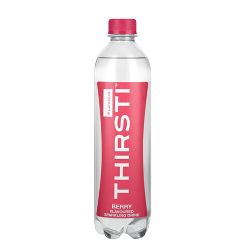 THIRSTI BERRY FLAVOURED SPARKLING WATER 500ML