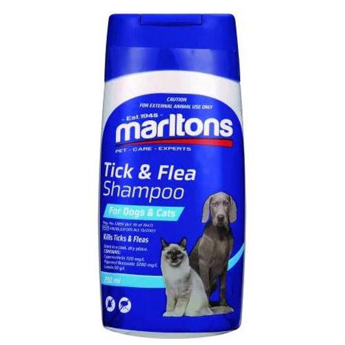 MARLTONS TICK & FLEA SHAMPOO DOGS & CATS 500ML