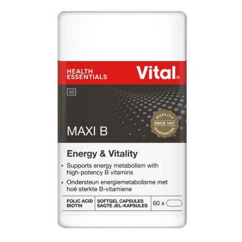 VITAL HEALTH MAXI B CAPSULES 60'S