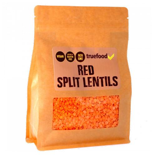 TRUEFOOD RED SPLIT LENTILS 400G