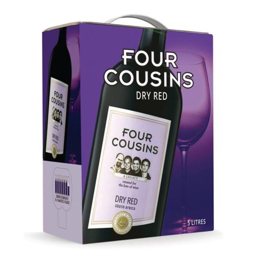 FOUR COUSINS DRY RED 5LT