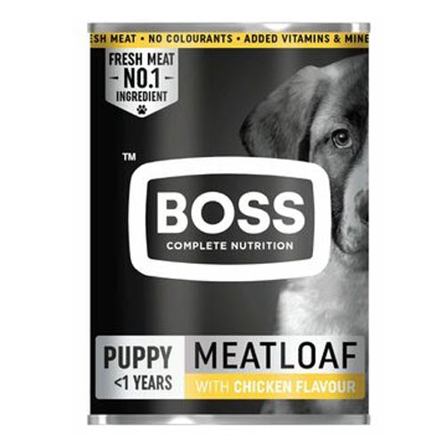 BOSS PUPPY MEATLOAF WITH CHICKEN FLAVOUR 385G