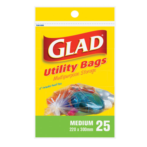 GLAD UTILITY BAGS MEDIUM 25'S